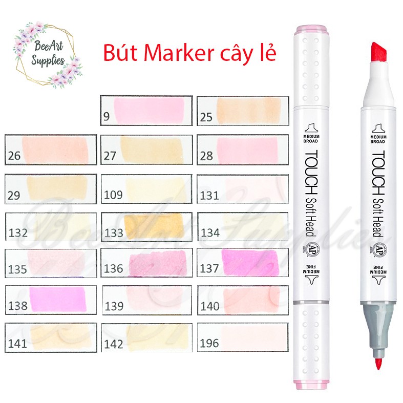 Bút Marker Cây lẻ - Touch Soft - Gam da ( 10k/ cây ) - Page 1