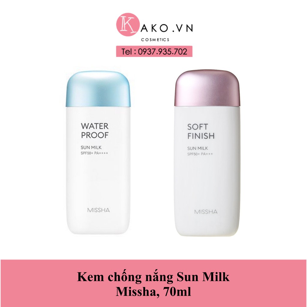 Kem chống nắng Sun Milk Missha 70ml