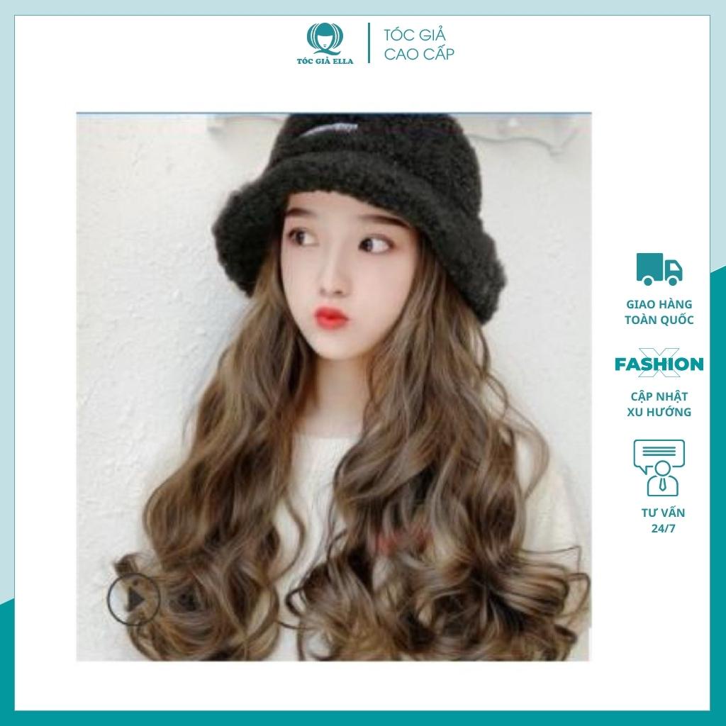 Tóc giả mũ 🥰FREESHIP🥰 Tóc giả mũ có tóc xoăn