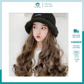 Tóc giả mũ 🥰FREESHIP🥰 Tóc giả mũ có tóc xoăn
