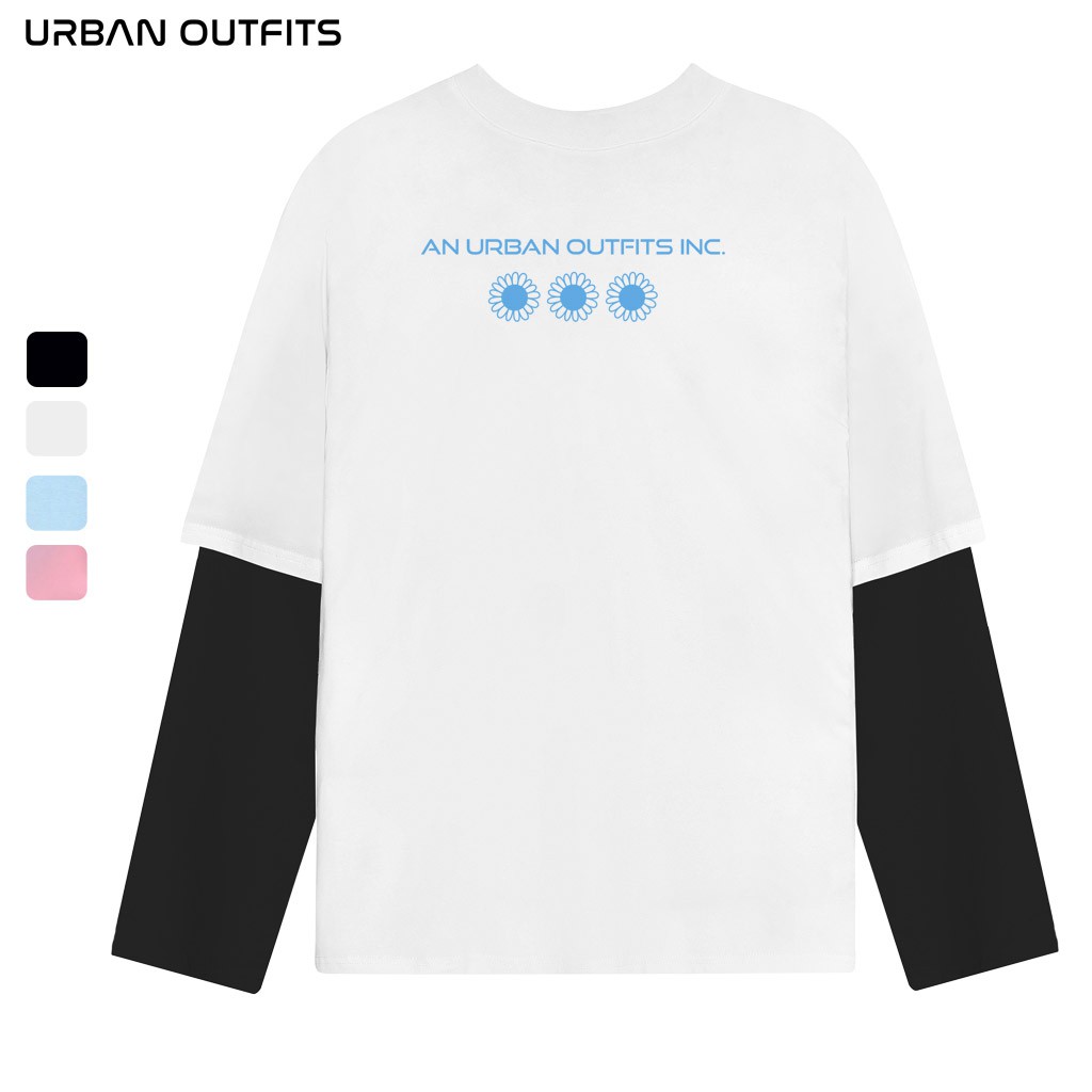 Áo Thun Tay Dài Phối Nam Nữ Form Rộng URBAN OUTFITS In Universe DO6M08219 Planet TDO57 100 cotton 4 Chiều