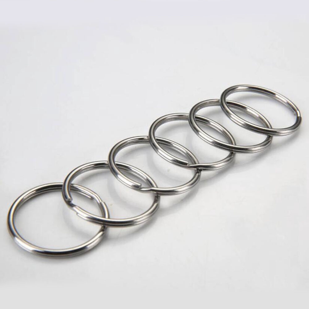 Set 10 móc khóa khoen tròn cao cấp chuyên dụng 30mm