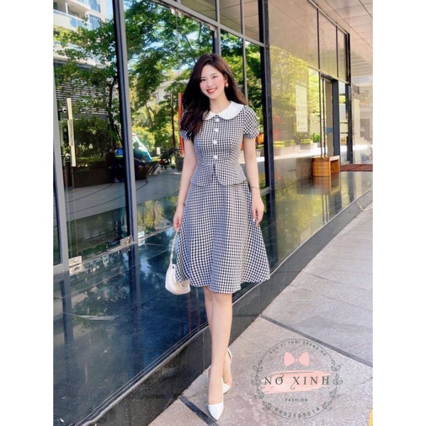 Đầm Sơ Mi Công Sở Xòe Cao Cấp Có Size M-L-XL-XXL