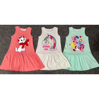 Đầm thun sát nách bé gái H&M