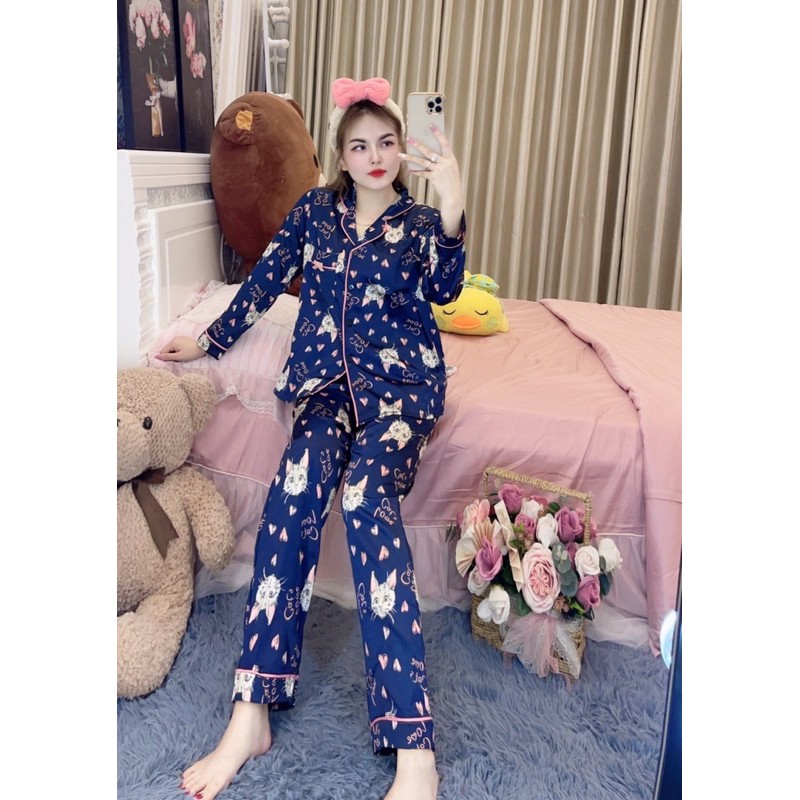 [HOT HOT] Đồ Bộ Pizama Luxury - Đồ Bộ Mặc Nhà Cao Cấp - Bộ Lụa Satin Thái Lan 💥🥰