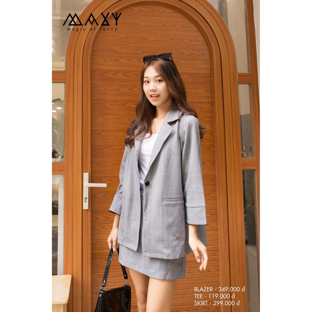 [Mã FADIRECT20 giảm 20K đơn 150K] ÁO - GREY LINE SET BLAZER - Áo blazer freesize kiểu Hàn