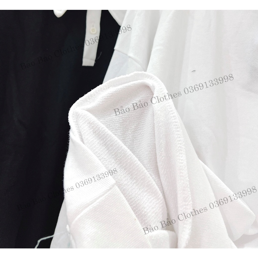 Áo Thun Polo Nam Nữ Dài Tay Vài Form Rộng Số 09 Vải Dày Mịn Thoáng Mát Thiết Kế Thời Trang Kiểu Dáng Năng Động