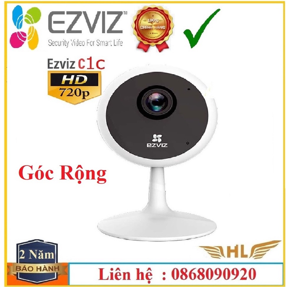 Camera Wifi Góc Rộng Ezviz C1C-B Full HD 1080P, C2C 1Mp, Ezviz C1HC 2Mp, Ezviz C1C 1Mp,Ezviz T30-10A -Hàng Chính Hãng