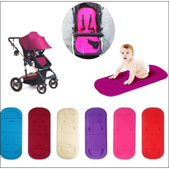 Tấm lót ghế bông mềm cho trẻ sơ sinh, lót xe đẩy cho bé đệm êm ái-chỉ còn màu xanh phối đen