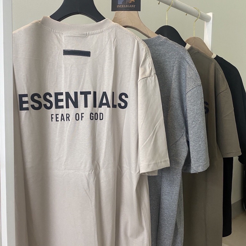 Áo thun Essentials Fear Of God FOG bản USA cao cấp ss22, Áo tee Essentials form rộng oversize nam nữ