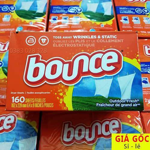 Hộp Giấy Thơm Bounce 4 In 1 Outdoor Fresh (160 tờ)