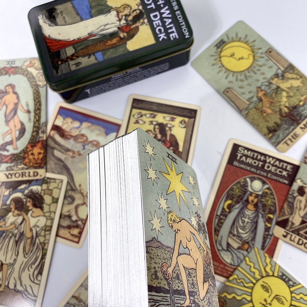 Bộ Bài Tarot Bói Smith Waite Hộp Sắt S4