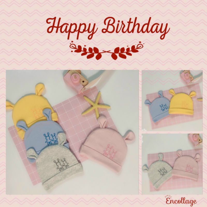 Mũ trùm đầu cotton 2 lớp / giữ ấm cho bé 5-12 tháng /nhiều mẫu