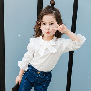 Áo sơ mi trắng kiểu bé gái A29