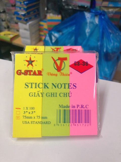 GIẤY NOTE GHI CHÚ DẠ QUANG ĐỦ CỠ