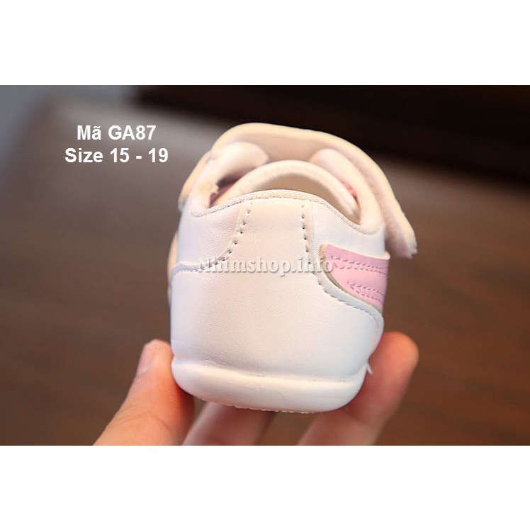 Giày bé gái sơ sinh 0 12 tháng mùa hè - Giày tập đi đế ca su thời trang chống trơn trượt GA87