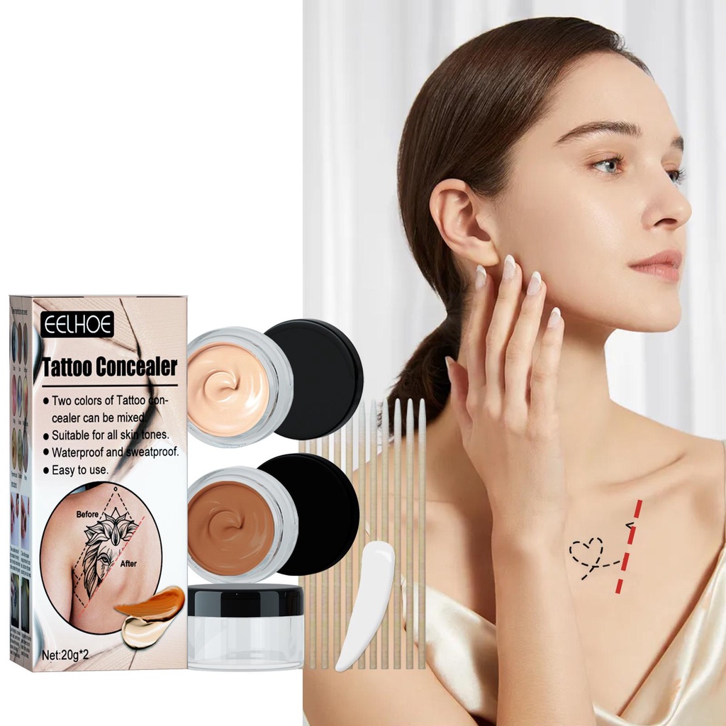 Kem Che Khuyết Điểm Hình Xăm Chống Nước Chuyên Nghiệp