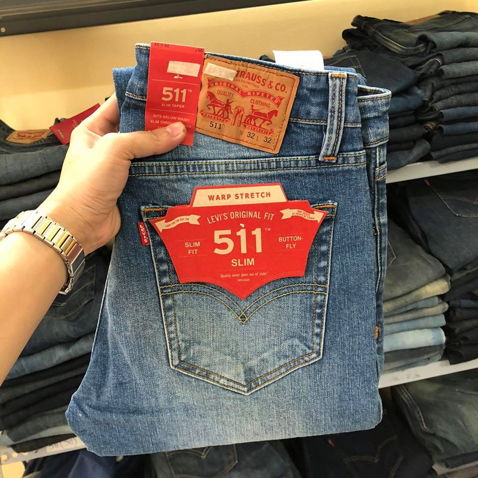 Quần Jean Levi's 511 Slimfit Ống Đứng | Shopee Việt Nam