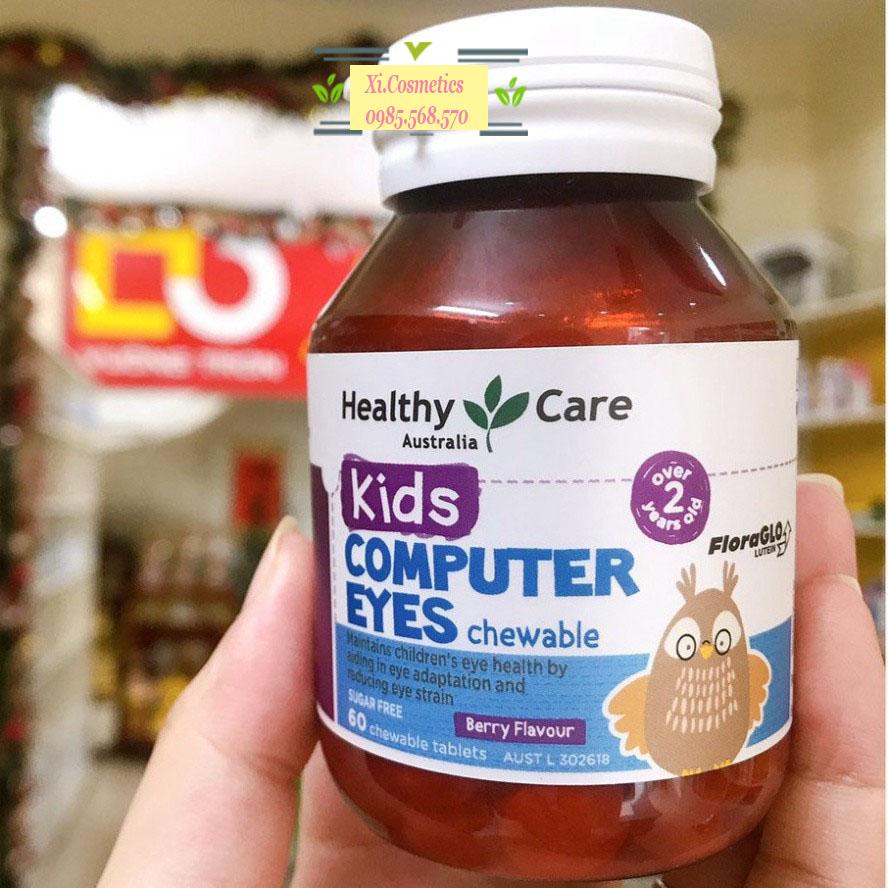 [Chính hãng]_Viên bổ mắt cho bé Healthy Care Kids Computer Eyes 60 viên vị Berry của Úc Mihaki Store