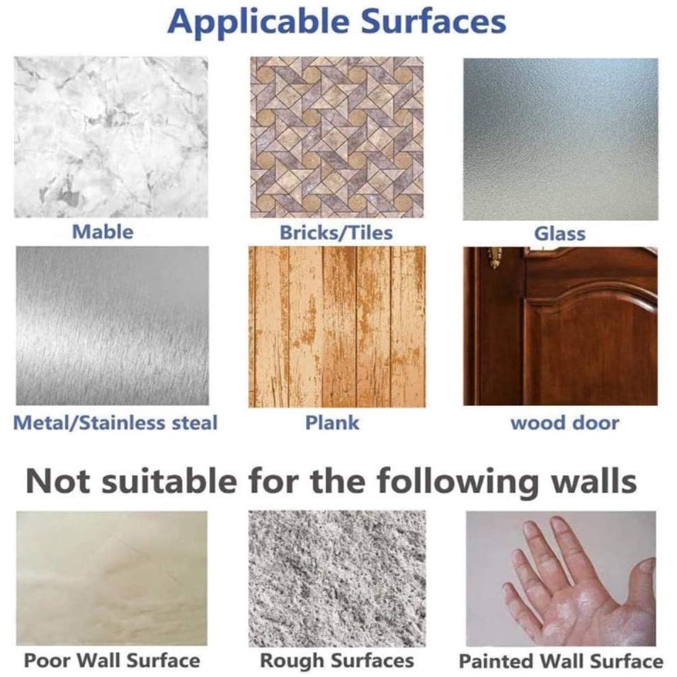 Set 10 Móc Treo Đồ Dán Tường Chống Trượt Chịu Được Sức Nặng