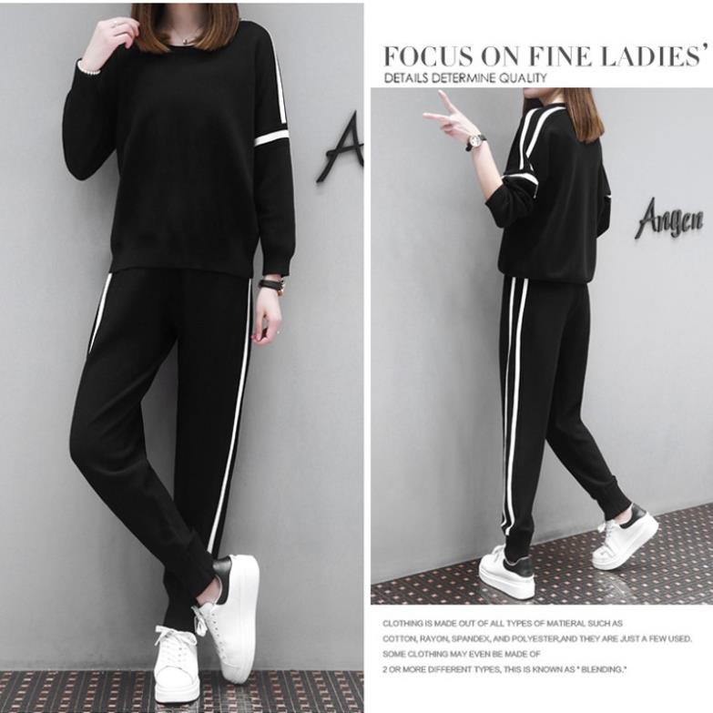 Bộ Quần áo thu đông nam nữ 💖FREESHIP💖 dáng thể dục thể thao hàn quốc đẹp bao gồm áo khoác hoodie và quần jogger * ཾ