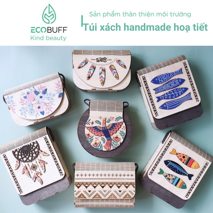 Túi xách handmade hoạ tiết cá tính độc đáo - Made in Vietnam | Ecobuff | BigBuy360 - bigbuy360.vn