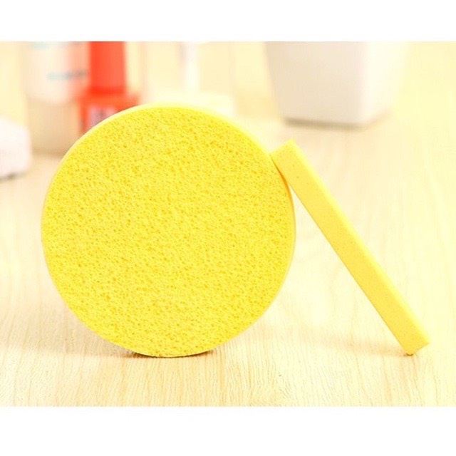 1 Gói Gói Nhỏ 12 Miếng Bông Mút Bọt Biển Rửa Mặt Chivey Chính Hãng Hàng Loại 1