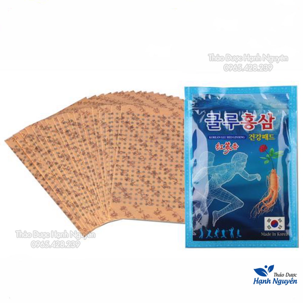 Cao dán hồng sâm HIMENA Hàn Quốc (Túi 20 miếng) - Thảo Dược Hạnh Nguyên