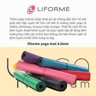 Thảm tập yoga Liforme Rainbow 4.2mm