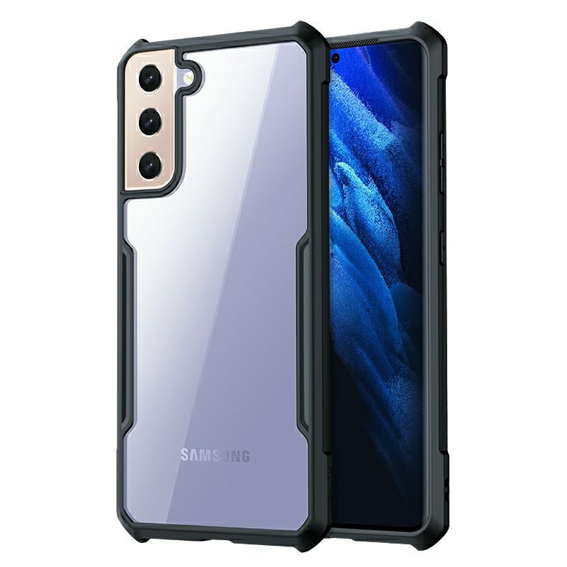 ỐP lưng Xundd Samsung Galaxy S22,S22 plus,S22 ultra,S21/ S21 Plus / S21 Ultra chống sốc lưng trong viền màu chống ố vàng