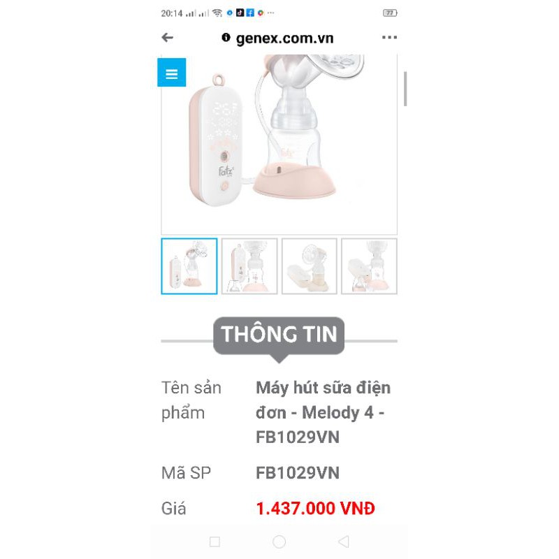 máy hút sữa điện đơn