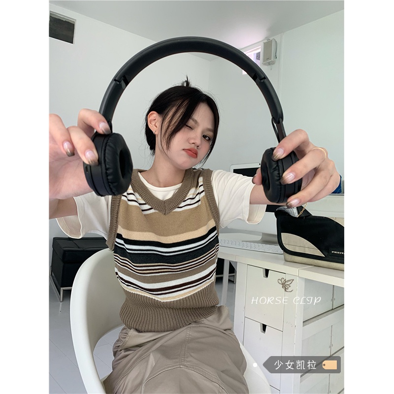 Áo gile dệt kim áo vest nhỏ nhắn hot trend 2022 ordertaobao