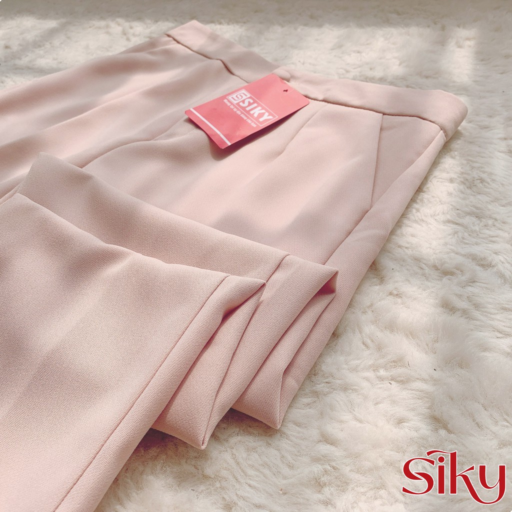 Quần baggy công sở nữ SIKY cạp bèo kèm đai