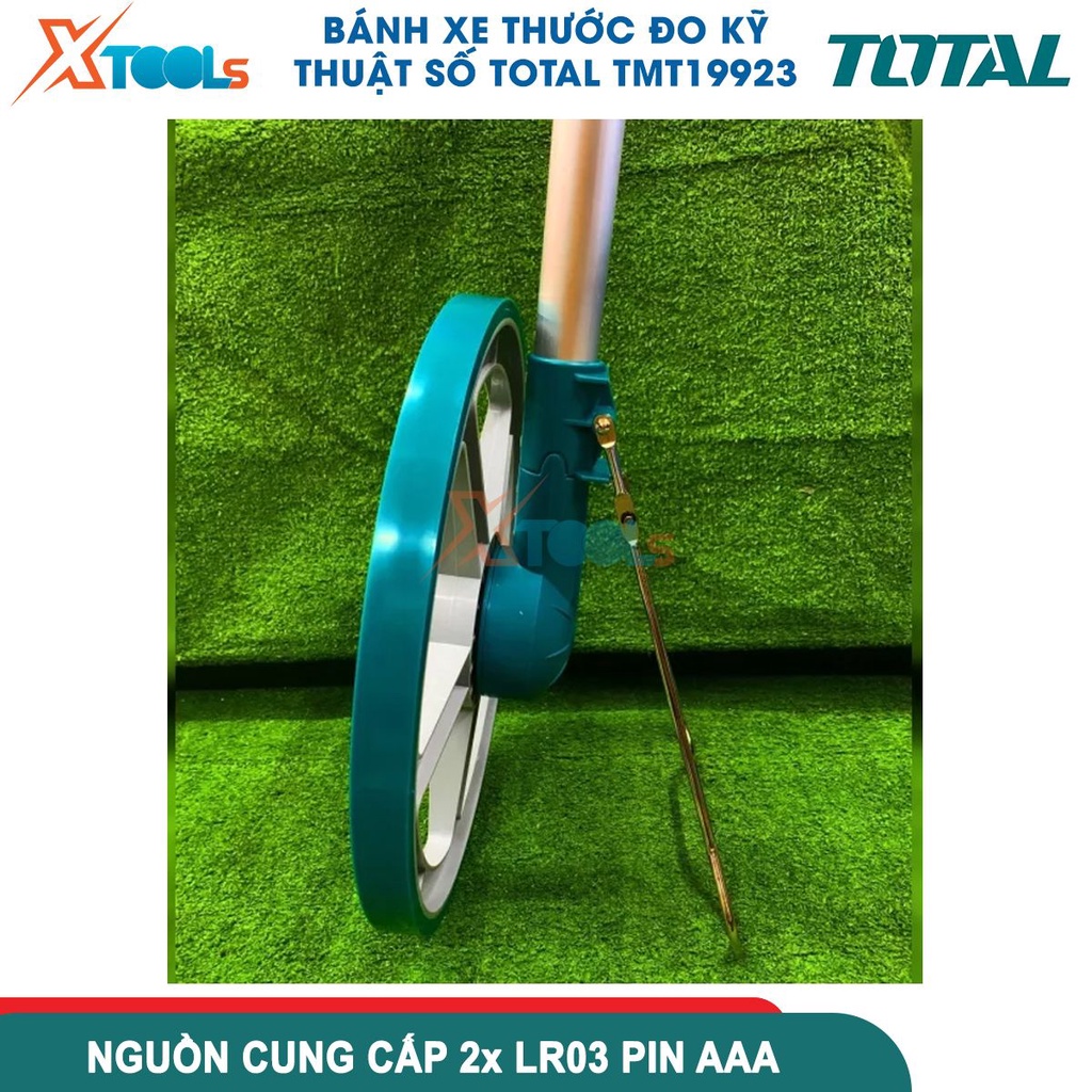 Thước lăn đo đường kỹ thuật số TOTAL TMT19923 phạm vi đo 0-99999,9m, màn hình kỹ thuật số và bộ nhớ -CHÍNH HÃNG-XTOOLS