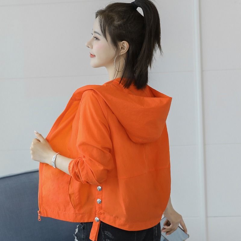 Áo Khoác Nữ Dài Tay Có Mũ Chống Tia UV Thời Trang