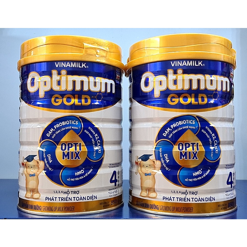 Sữa bột vinamilk optimum gold step 4 850g