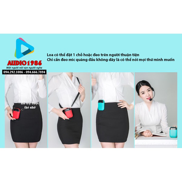 Máy trợ giảng không dây Aporo T2T3 UHF có kết nối Bluetooth