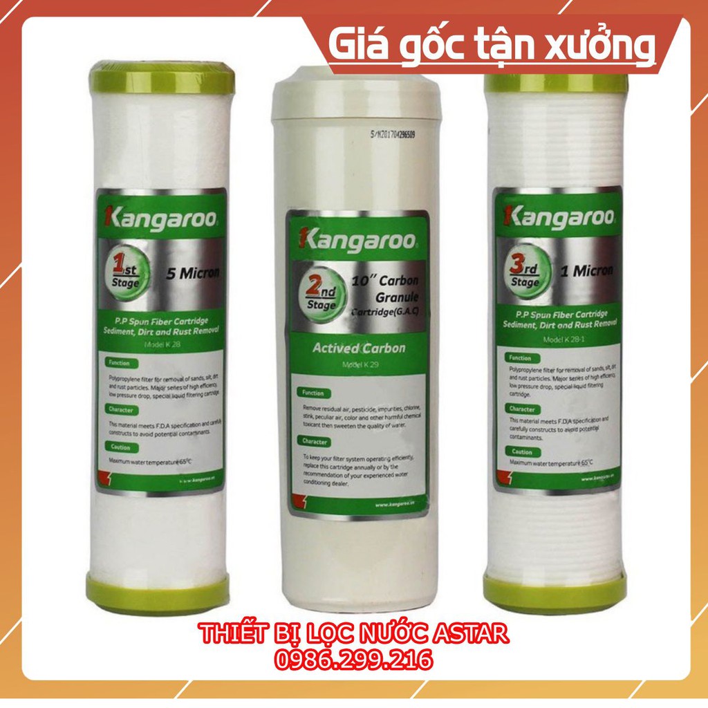 Lõi Lọc 123 Kangaroo ♥️ Lõi Lọc Nước