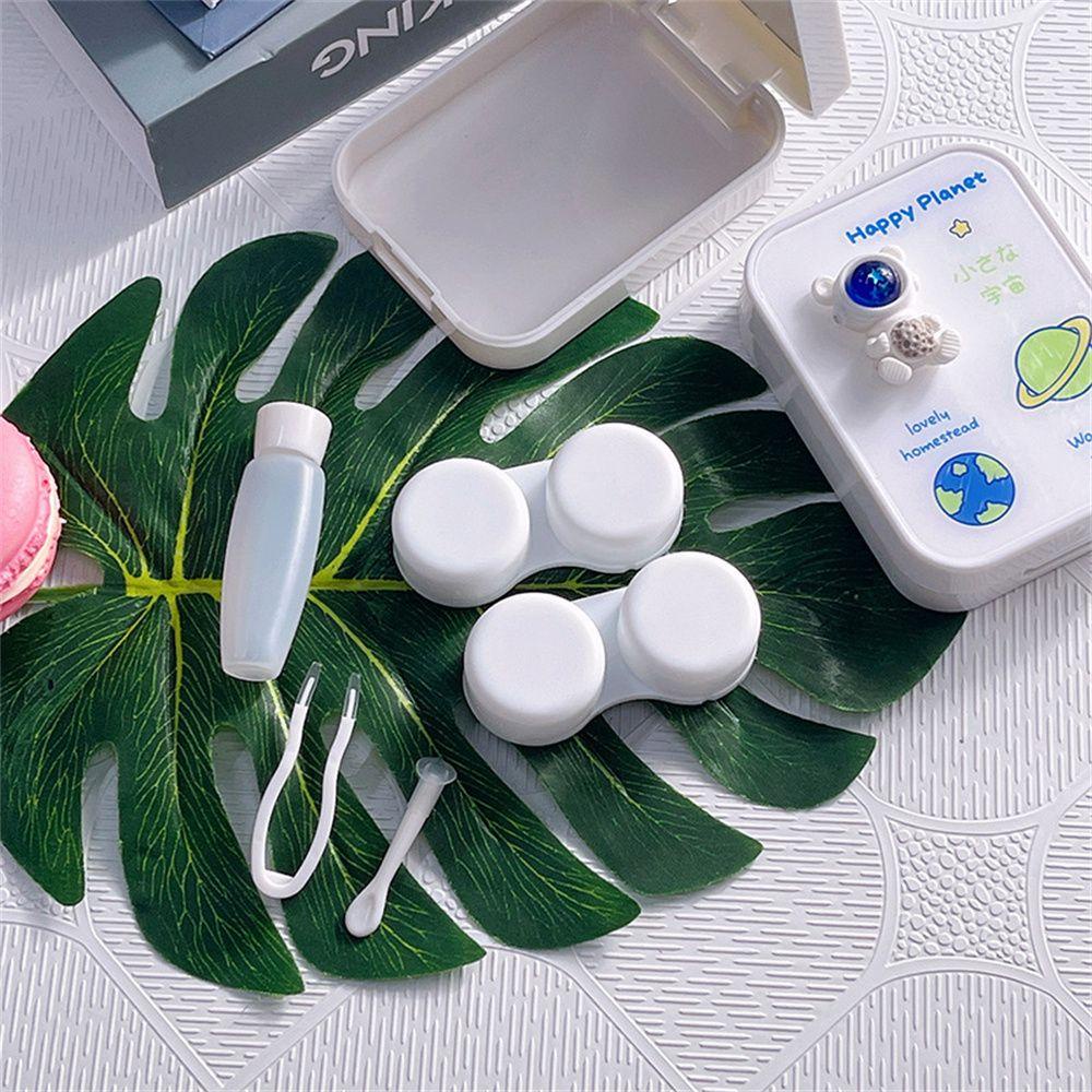 ESPO Hộp Đựng Kính Áp Tròng Hình Phi Hành Gia Giá Đỡ