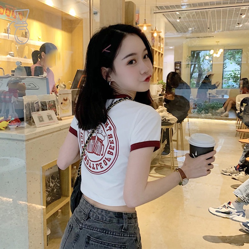 SUXI Áo Thun Nữ Ngắn Tay Nhiều Màu