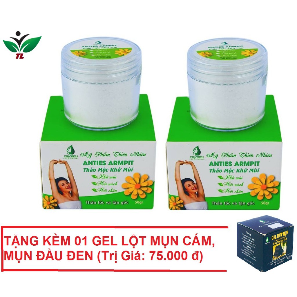 [KHUYẾN MÃI ] Bộ 4 Hộp Thảo Mộc Trị Hôi Nách Vĩnh Viễn Tận Gốc Tại Nhà + Tặng Kèm 01 Hộp Gel Lột Mụn Cám, Mụn Đầu Đen