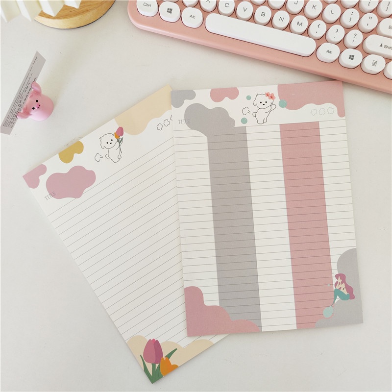 Sổ Tay Ghi Chú Cỡ Lớn In Chữ Tiếng Anh Dễ Thương Cho Học Sinh