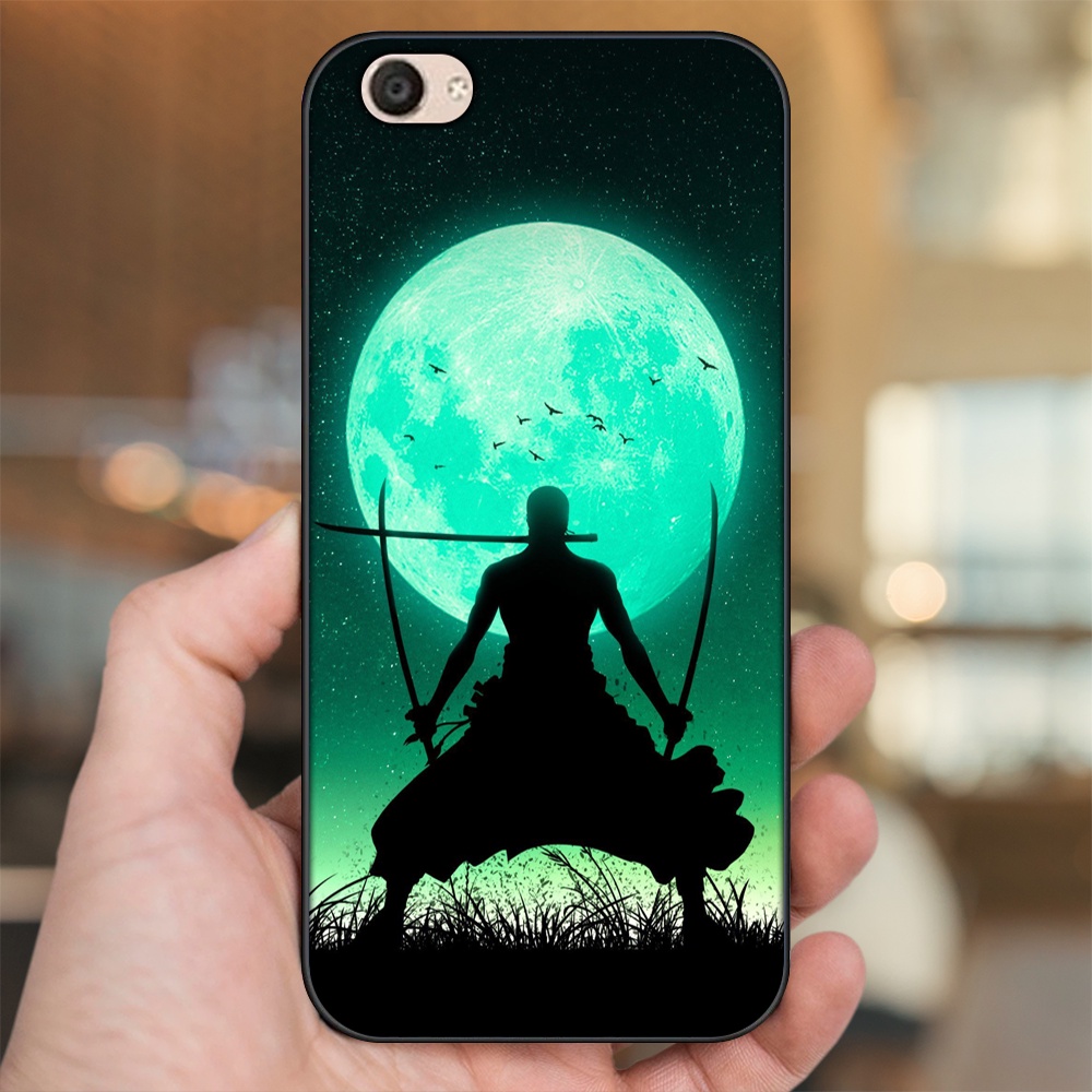 Ốp lưng Vivo V5, V5 Plus viền đen in hình Zoro One Piece