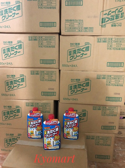 Nước tẩy,vệ sinh lồng máy giặt Pix nội địa Nhật 550g