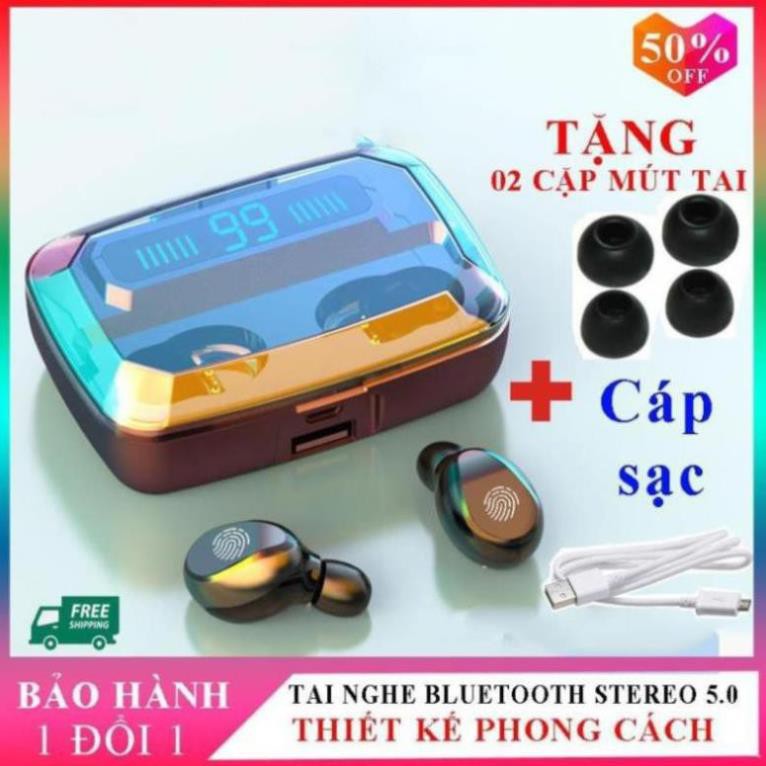 Tai nghe Bluetooth AMOI F9 - Kim Pin Sạc Dự Phòng 2000mah - Bản Quốc Tế 2020