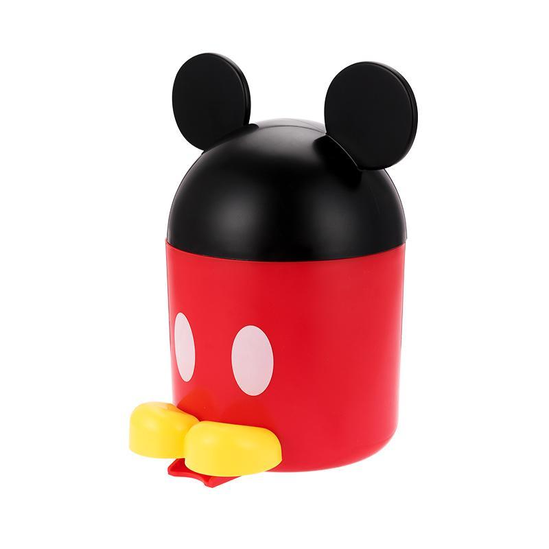 Miniso Thùng Rác Mini Hình Chuột Mickey Có Nắp Đậy Tiện Dụng Cho Gia Đình Ốp