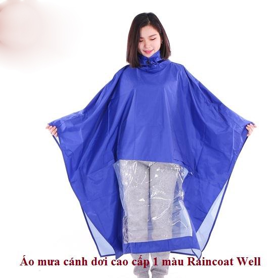 Áo mưa cánh dơi siêu dai, siêu nhẹ chống thấm 1 màu xanh lá