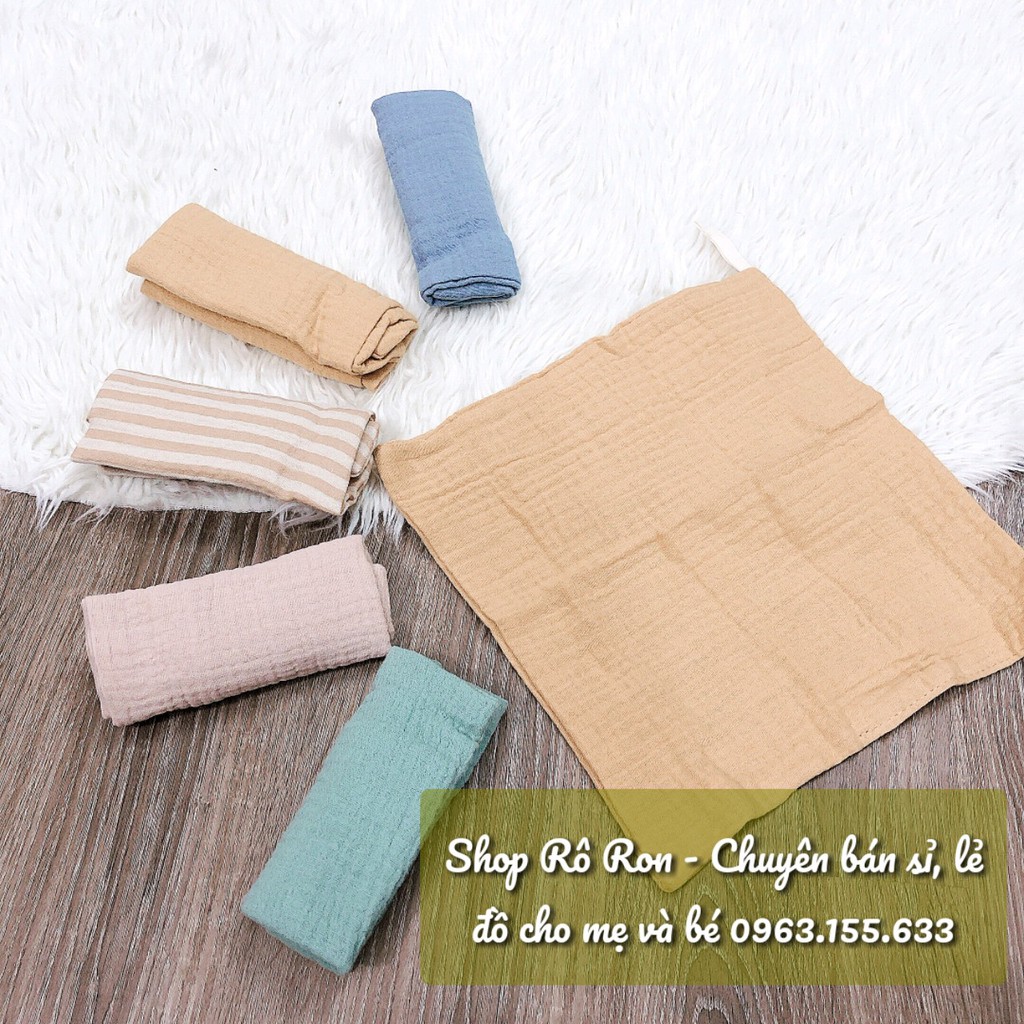 SET 5 KHĂN XÔ SỮA MUSLIN TREE 4 LỚP