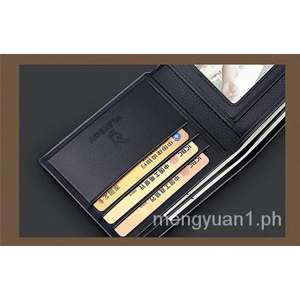 Ví Da Gập Dáng Ngắn Phong Cách Cổ Điển Thời Trang Sang Trọng Cho Nam