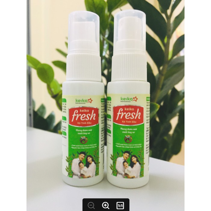 Xịt tinh dầu chanh sả Keiko Fresh 10ml đuổi chống muỗi chống côn trùng